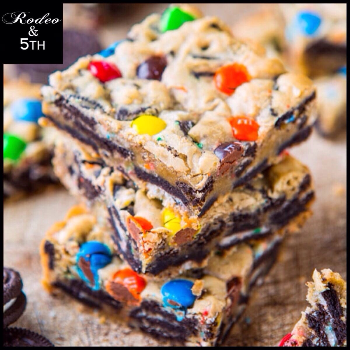 Loaded M&m Oreo Cookie Bars â Rodeoand5thfoodie